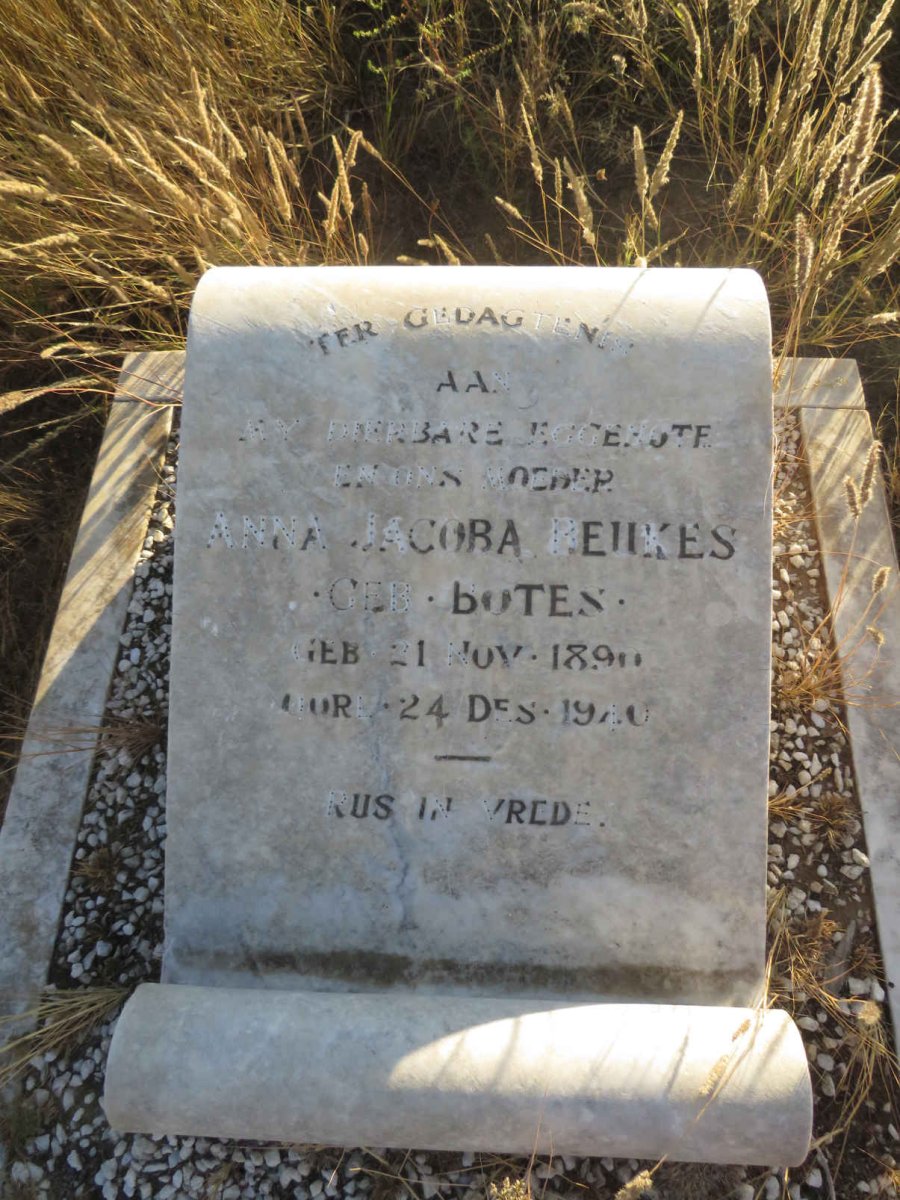 BEUKES Anna Jacoba nee BOTES 1890-1940