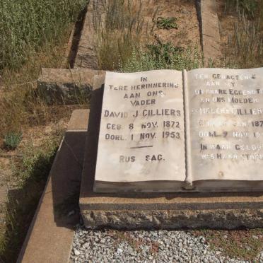 CILLIERS David J. 1872-1953 &amp; St. Helena 1875-1946