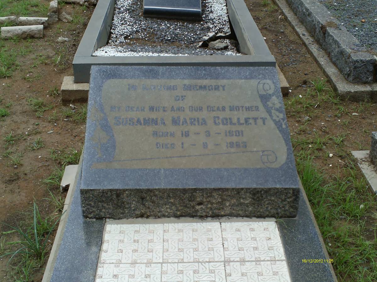 COLLETT Susanna Maria 1901-1983