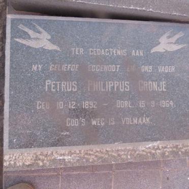CRONJE Petrus Philippus 1892-1964