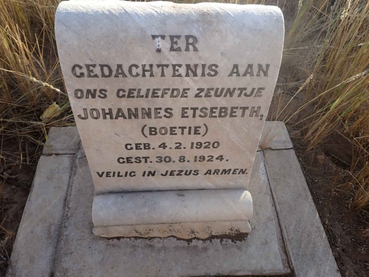 ETSEBETH Johannes 1920-1924