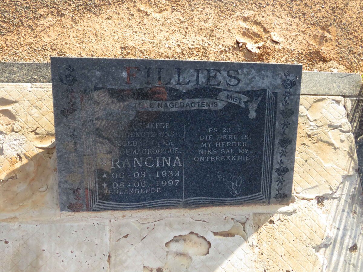 FILLIES Francina 1933-1997