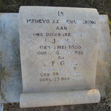 GEEL F.J. 1855-1935 & J.F. DU TOIT -1937