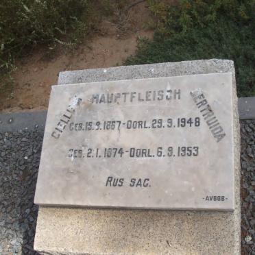 HAUPTFLEISCH Gielliam 1867-1948 & Gertruida 1874-1953