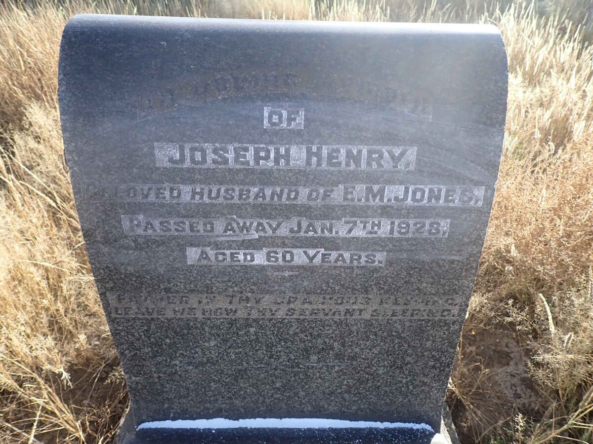 JONES Joseph Henry -1928