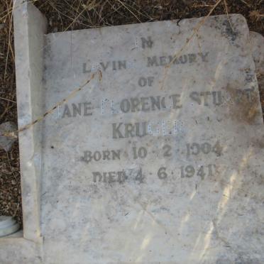 KRUGER Jane Florence Stuart 1904-1941