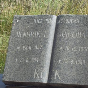 KOCK Hendrik L. 1857-1954 &amp; Jacoba J. 1882-1968