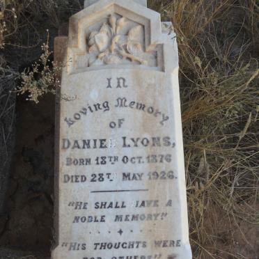 LYONS Danie 1876-1926