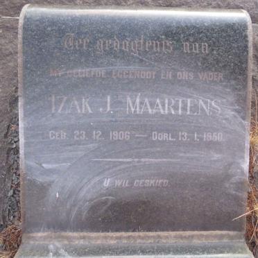 MAARTENS Izak J. 1906-1950