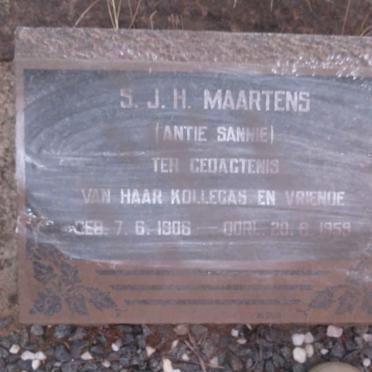 MAARTENS S.J.H. 1906-1959