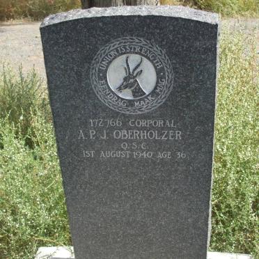 OBERHOLZER A.P.J. -1940