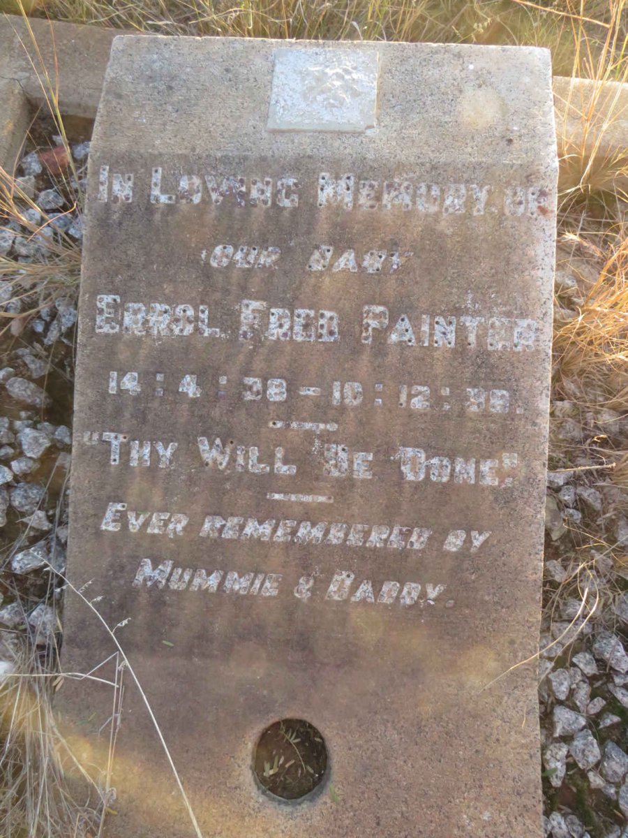 PAINTER Errol Fred 1938-1938