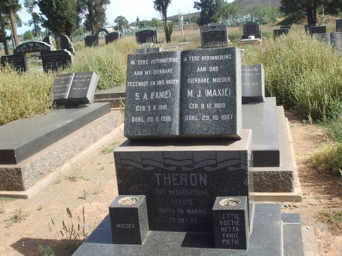 THERON S.A. 1910-1966 &amp; M.J. 1909-1987