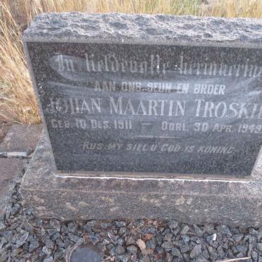 TROSKIE Johan Maartin 1911-1949