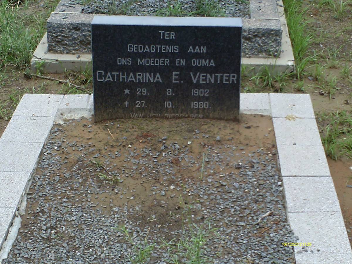 VENTER Catharina E. 1902-1980