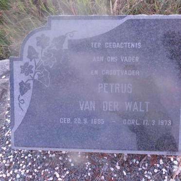 WALT Petrus, van der 1895-1973