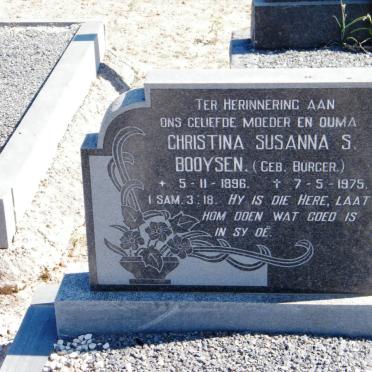 BOOYSEN Christina Susanna S. nee BURGER 1896-1975