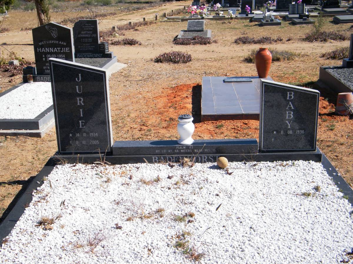 BADENHORST Jurie 1934-2005 &amp; Baby 1936-