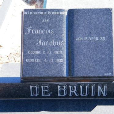 BRUIN Francois Jacobus, de 1928-1985