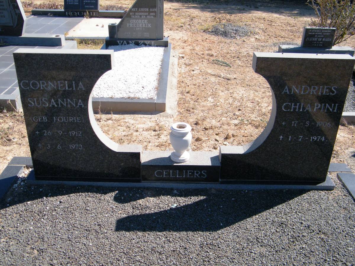 CELLIERS Andries Chiapini 1906-1974 &amp; Cornelia Susanna FOURIE 1912-1973