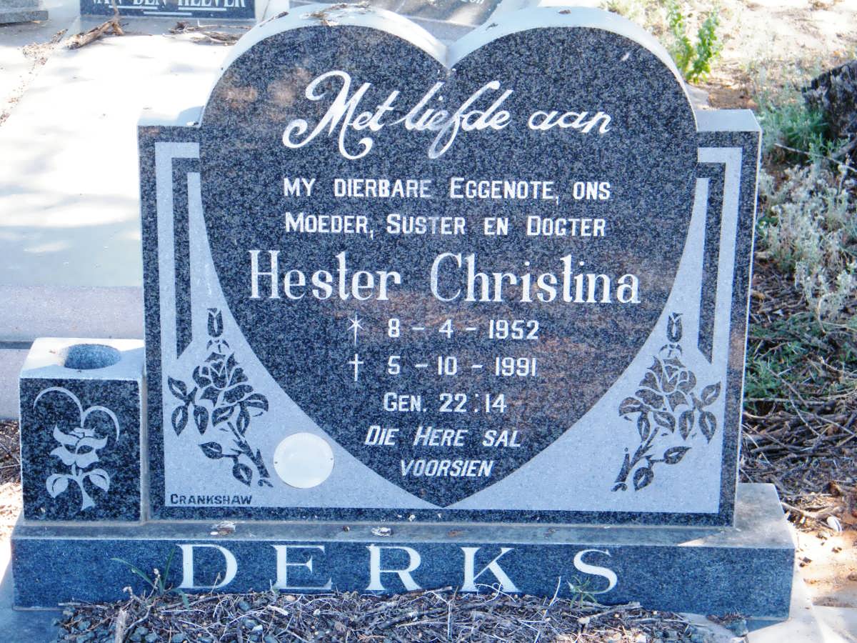 DERKS Hester Christina 1952-1991