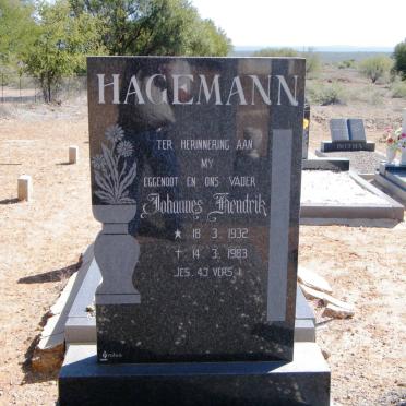 HAGEMANN Johannes Hendrik 1932-1983