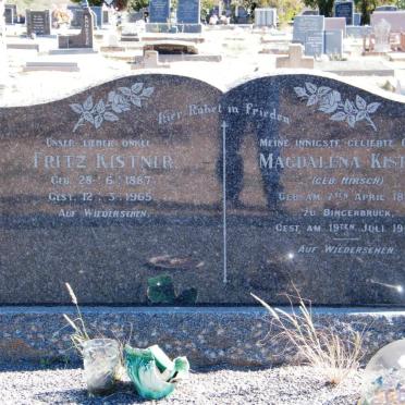 KISTNER Fritz 1887-1965 &amp; Magdalena HIRSCH 1896-1960