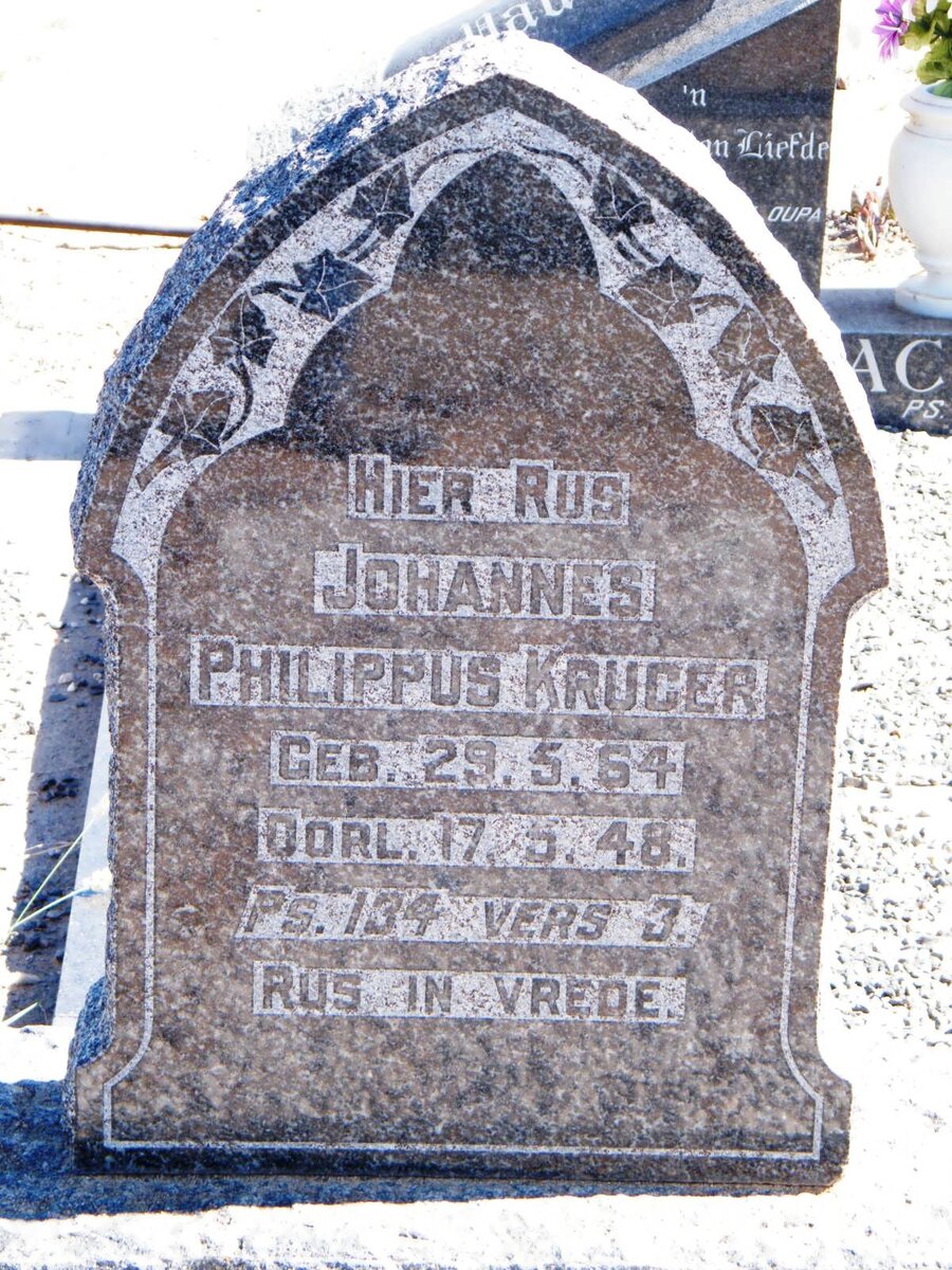 KRUGER Johannes Philippus 1864-1948