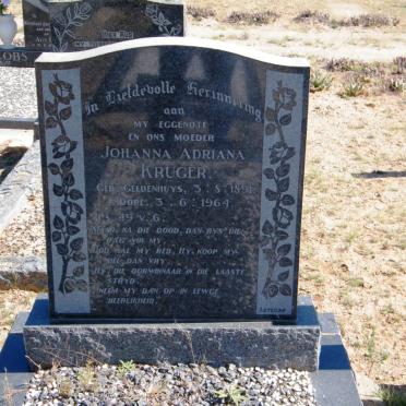 KRUGER Johanna Adriana nee GELDENHUYS 1891-1964