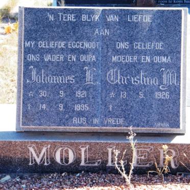 MOLLER Johannes F. 1921-1995 &amp; Christina M. 1926-