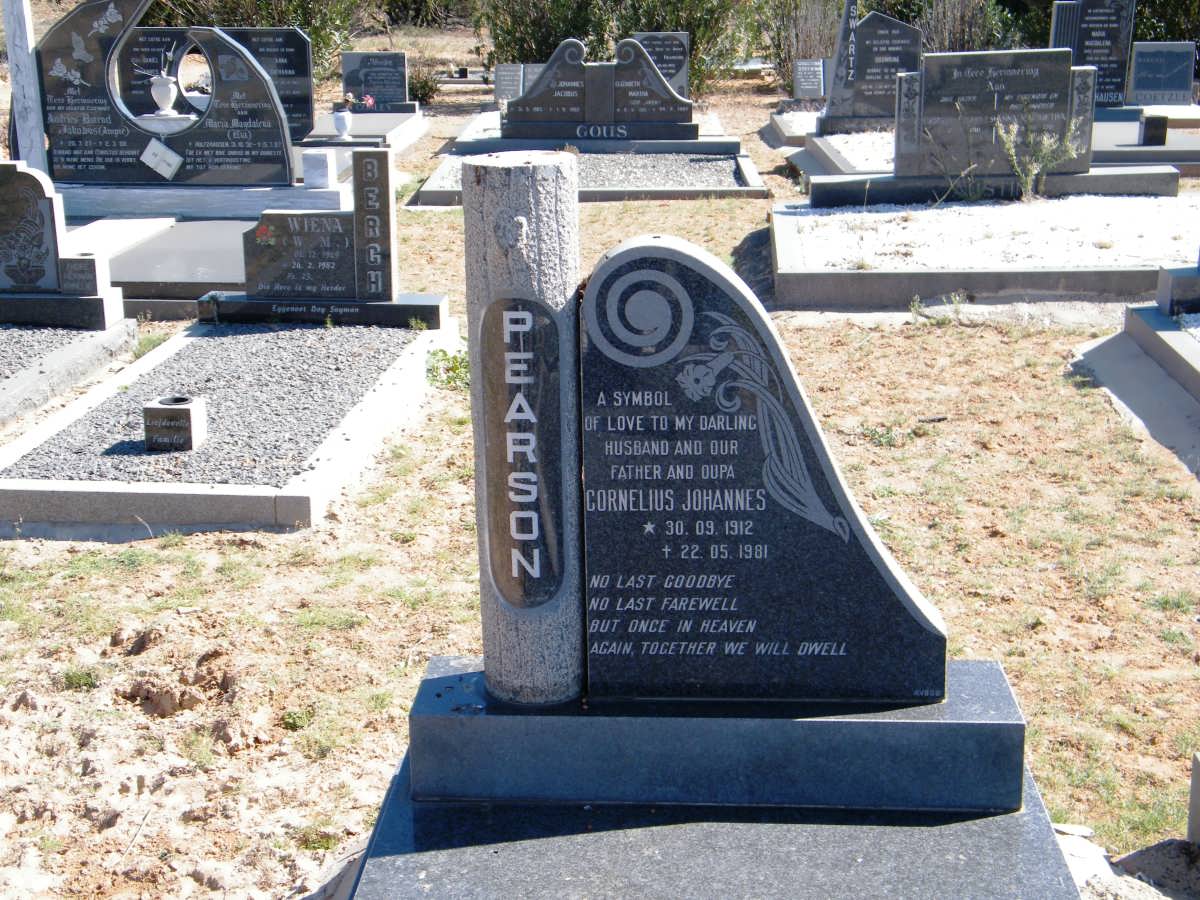 PEARSON Cornelius Johannes 1912-1981