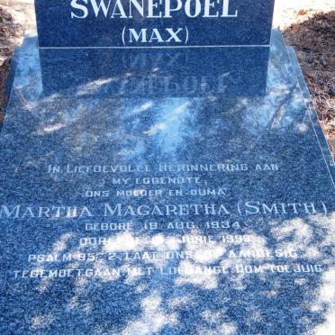 SWANEPOEL Martha Magaretha nee SMITH 1934-199?