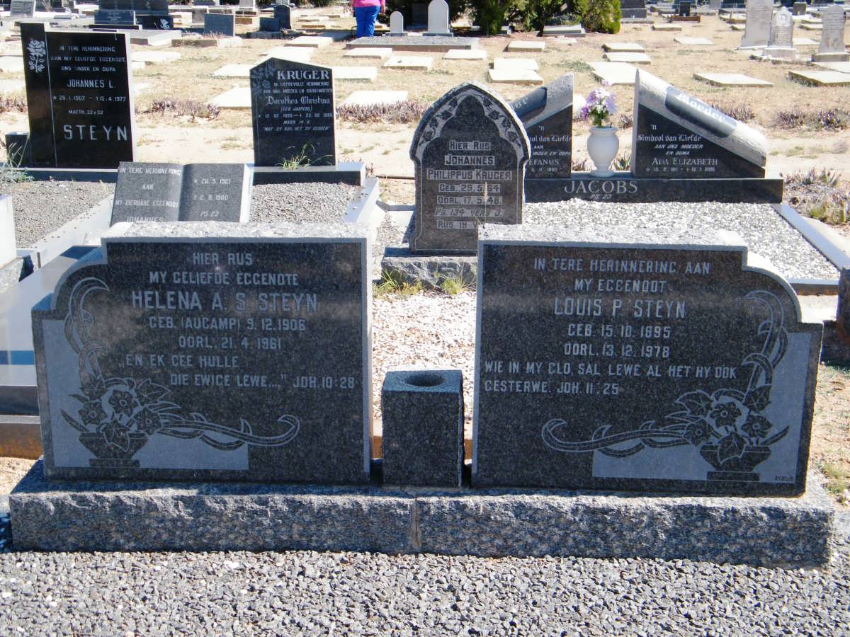STEYN Louis P. 1895-1978 &amp; Helena A.S. AUCAMP 1906-1961
