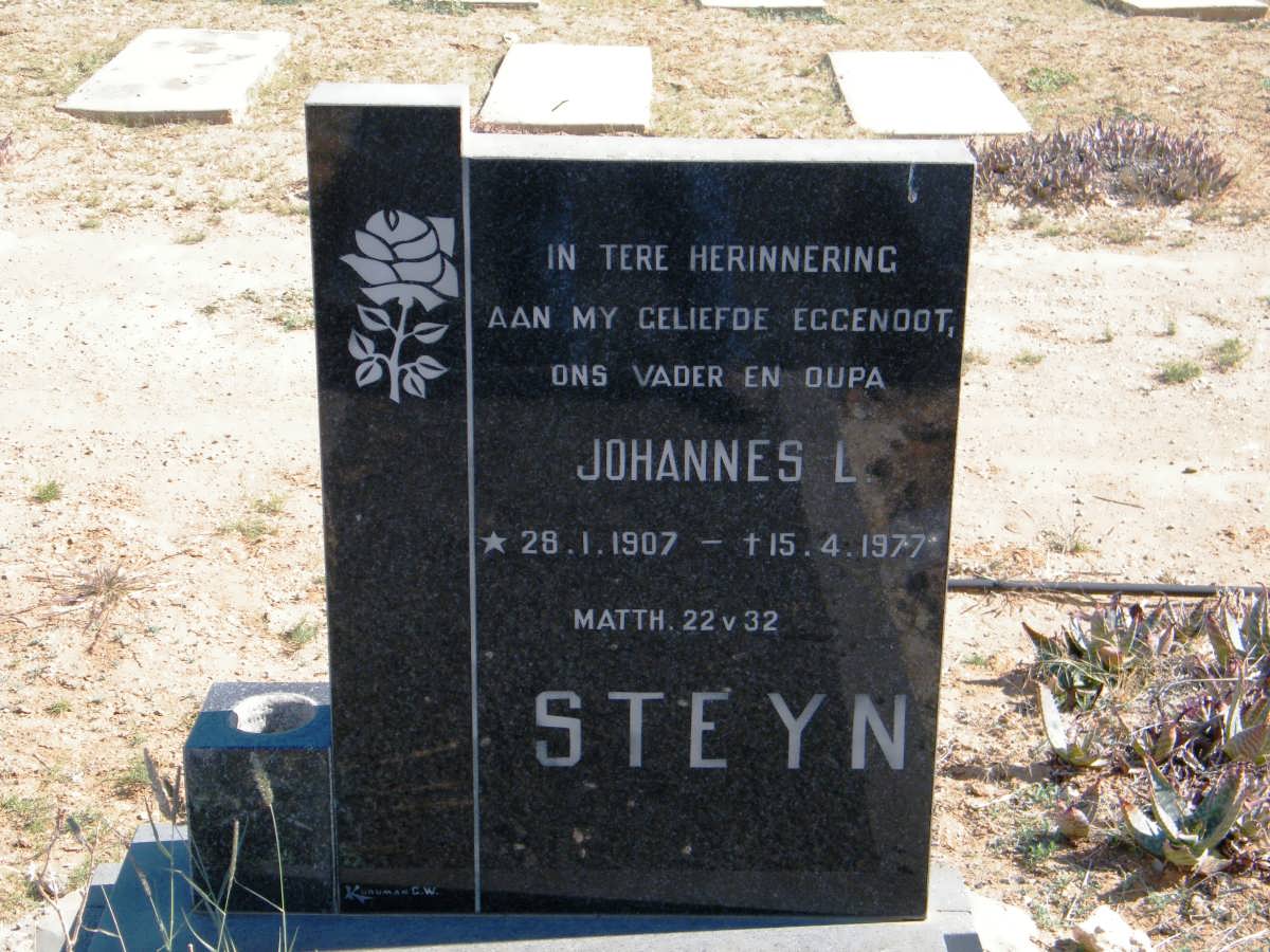 STEYN Johannes L. 1907-1977