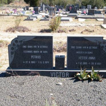 VICTOR Petrus 1903-1974 &amp; Hester Anna 1909-1990