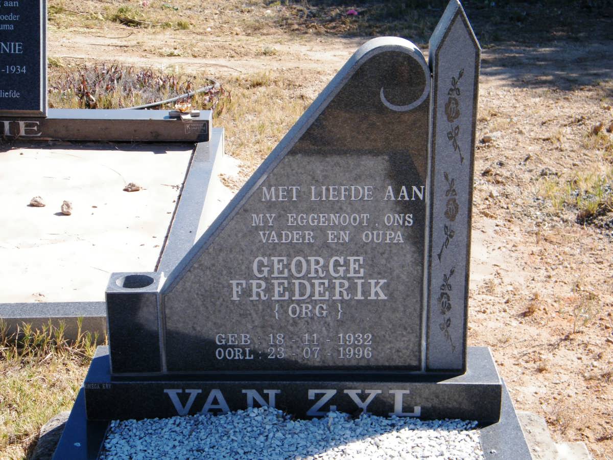 ZYL George Frederik, van 1932-1996