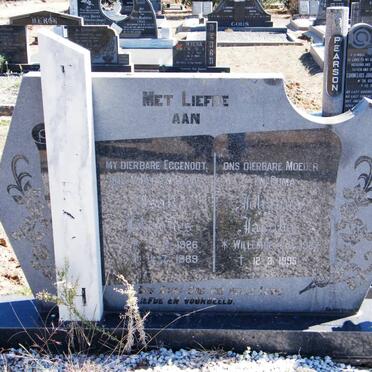 ? Isak Johannes 1926-1989 &amp; Johanna Jacoba WILLEMSE 1927-1995