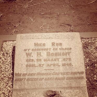 BOSHOFF W.H. 1872-1940