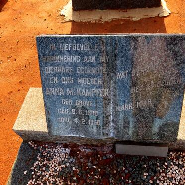 KAMPFER Anna M. nee GROVE 1890-1960