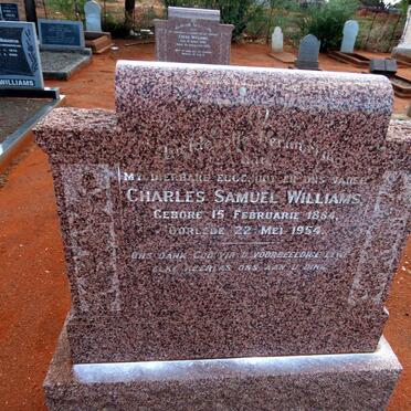 WILLIAMS Charles Samuel 1884-1954