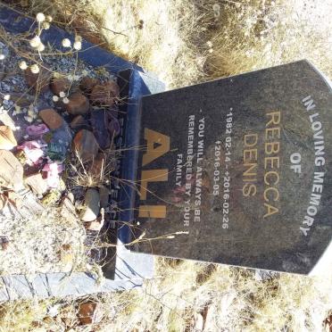 ALI Rebecca Denis 1982-2016