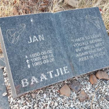 BAATJIE Jan 1950-1985