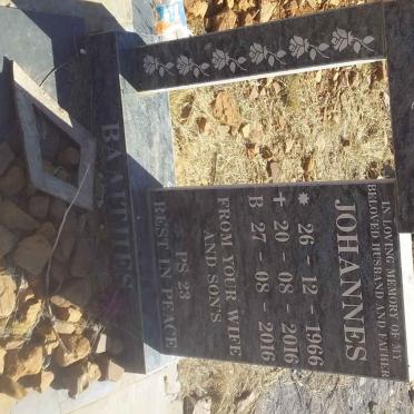 BAATJIES Johannes 1966-2016