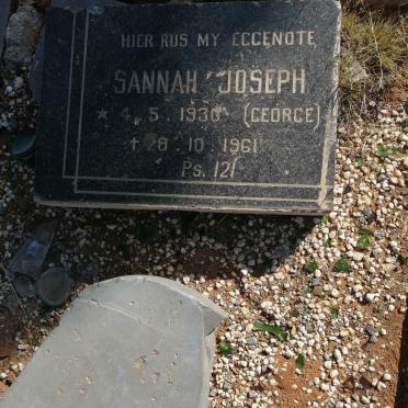 JOSEPH Sannah 1930-1961