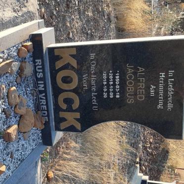 KOCK Alfred Jacobus 1950-2018