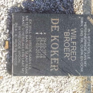 KOKER Wilfred, de 1956-2018