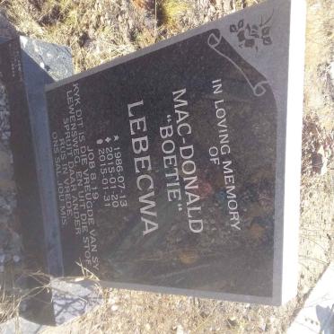 LEBECWA Mac-Donald 1986-2015