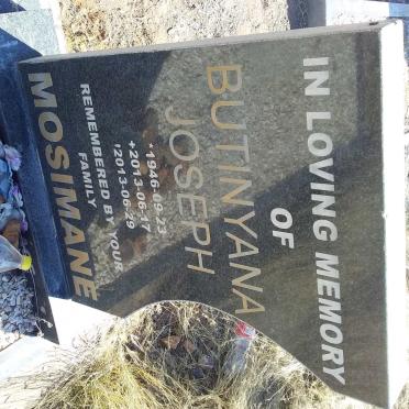 MOSIMANE Butinyana Joseph 1946-2013