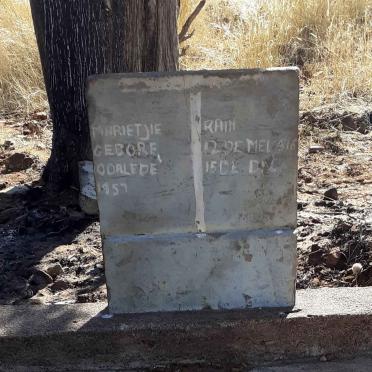 RAIN Marietjie 1916-1957