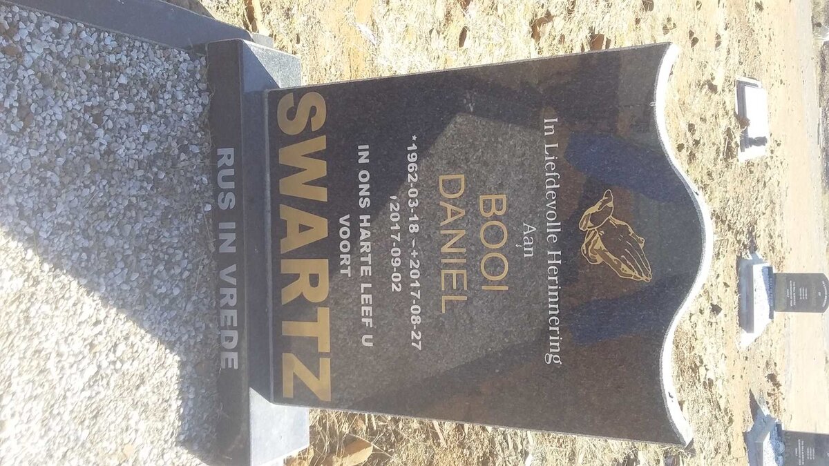SWARTZ Booi Daniel 1962-2017